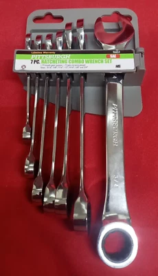 Pittsburgh Professional 7 Piece SAE Ratcheting Combo Wrench Set | 96654 - Image 1 of 4
