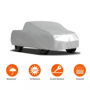 NEW Outdoor Full Car SUV Cover Waterproof Rain UV Resistant All Weather Protect - Foto 1 di 6
