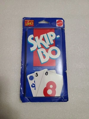 Vintage 1992 Mattel Skip Bo Card Game Made In USA Brand New Sealed - Image 1 of 2