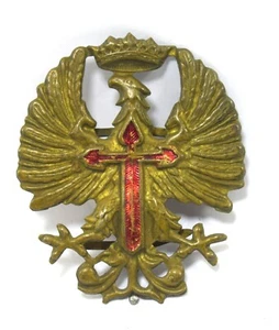 Vintage Spanische Insignia Sammlerstück Royal Kappe Batch Schöne Eagle. G29-144 - Zdjęcie 1 z 8
