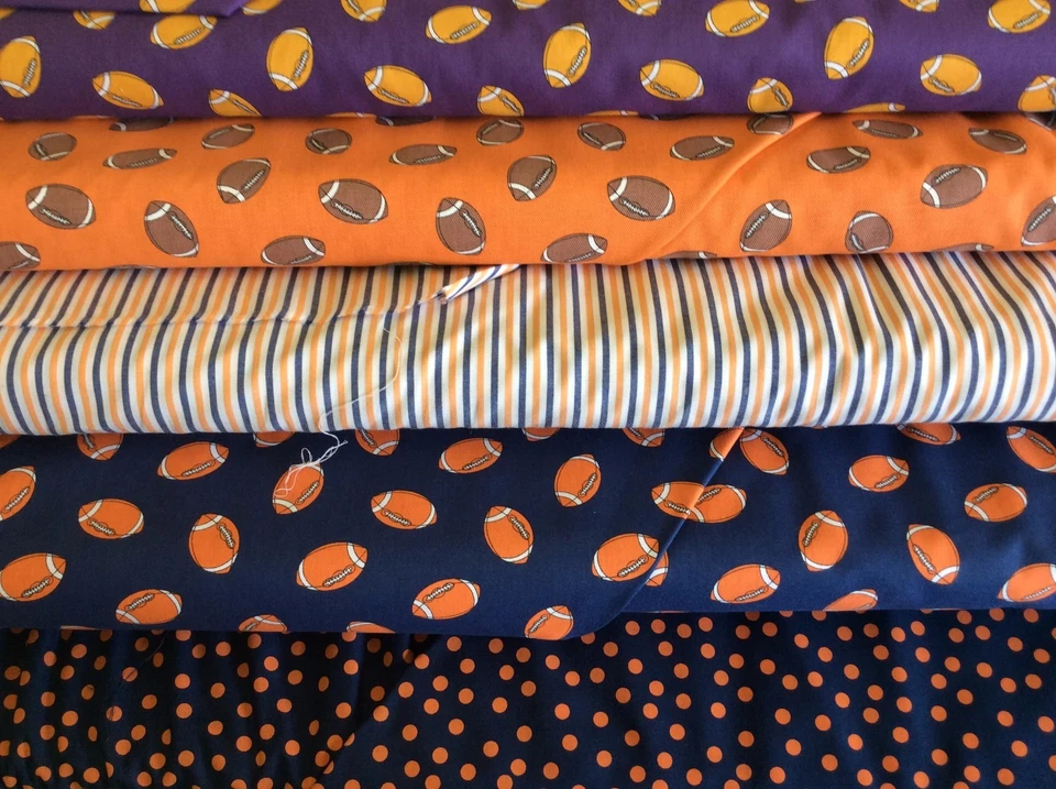 FABRIC FINDERS- FOOTBALL COLLECTION- 58-60" WIDE- 5 FABRICS TO CHOOSE FROM - Image 1 of 1
