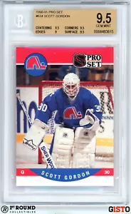 POP 1: Scott Gordon RC BGS 9.5: 1990-91 Pro Set Rookie Card Gisto - Picture 1 of 3