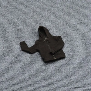 1:6 Mädchen schwarz Samt Jacken Mantel Hoodie Kleidung für 12" weibliche Actionfigur - Bild 1 von 5