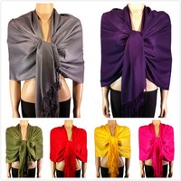 Pashmina Shawl Wedding Shawl Super Soft Silky Scarves Wraps Women Fashion Hot