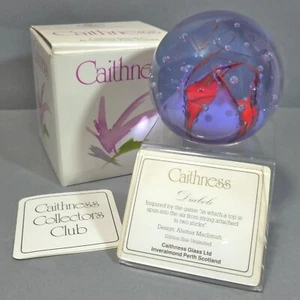 Caithness 'DIABOLO" paperweight Original Box Stand & Card 1993 MACINTOSH - Picture 1 of 6