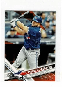 2017 TOPPS MINI ORANGE US106 KENDRYS MORALES #d 08/25 TORONTO BLUE JAYS - Picture 1 of 1