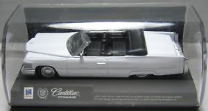 2000 NEW RAY 1976 CADILLAC COUPE DE VILLE WHITE 1:43 DICEAST CONVERTIBLE CAR