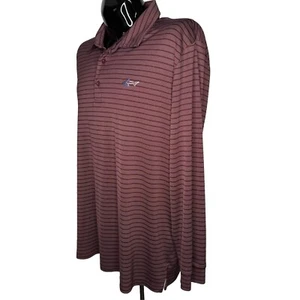 GREG NORMAN Attack Life Langarm Poloshirt Herren XXL weinrot Golf PlayDry - Bild 1 von 9