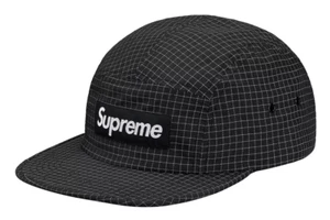 Supreme Reflective Ripstop Camp Cap Black (FW18H17) One Size - Picture 1 of 2