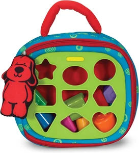 Melissa & Doug K'S Kids Take-Along Shape Sorter Baby Toy with 2-Sided Activity B - Picture 1 of 10