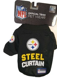 Pets First Pittsburgh Steelers Stahlvorhang Haustier Trikot extra klein - Bild 1 von 5