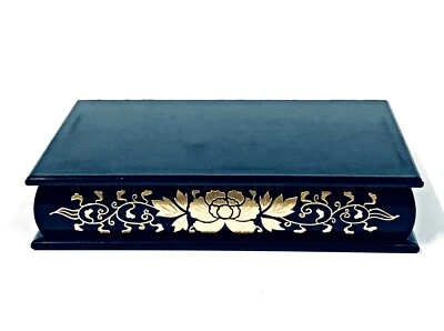 Muñeca Hina japonesa soporte plástico muebles base trono de colección patrón floral dorado  Foto 1 de 4