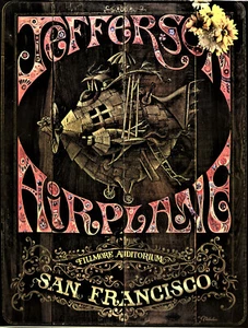 Jefferson Raumschiff Flugzeug Konzert Poster 12 x 18 kostenloser Versand - Bild 1 von 1