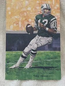 JOE NAMATH JETS ALABAMA GOAL LINE ART SERIES TWO UNSIGNED CARD 54 GLA - Picture 1 of 1