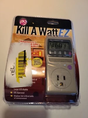 P3 International Kill A Watt EZ Electricity Usage Monitor Model P4460 NEW SEALED - Image 1 of 4