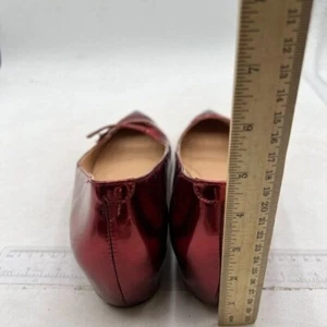 YDN Women Flats Hidden Low Heels Pumps Pointed Toe ,Comfort Straps Shoes Red - Picture 1 of 8