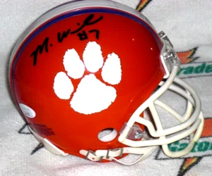 MIKE WILLIAMS SIGNIERTER CLEMSON TIGERS MINIHELM Pittsburgh Steelers J.S.A. Cert. - Bild 1 von 3
