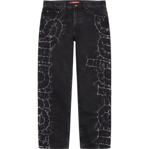 JEANS SUPREME 23SS SHIBORI LARGHI FIT neri 32 - Foto 1 di 5