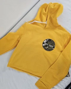 Thrill Soft Cozy Hooded Fleece Top - Yellow - XL - Picture 1 of 8