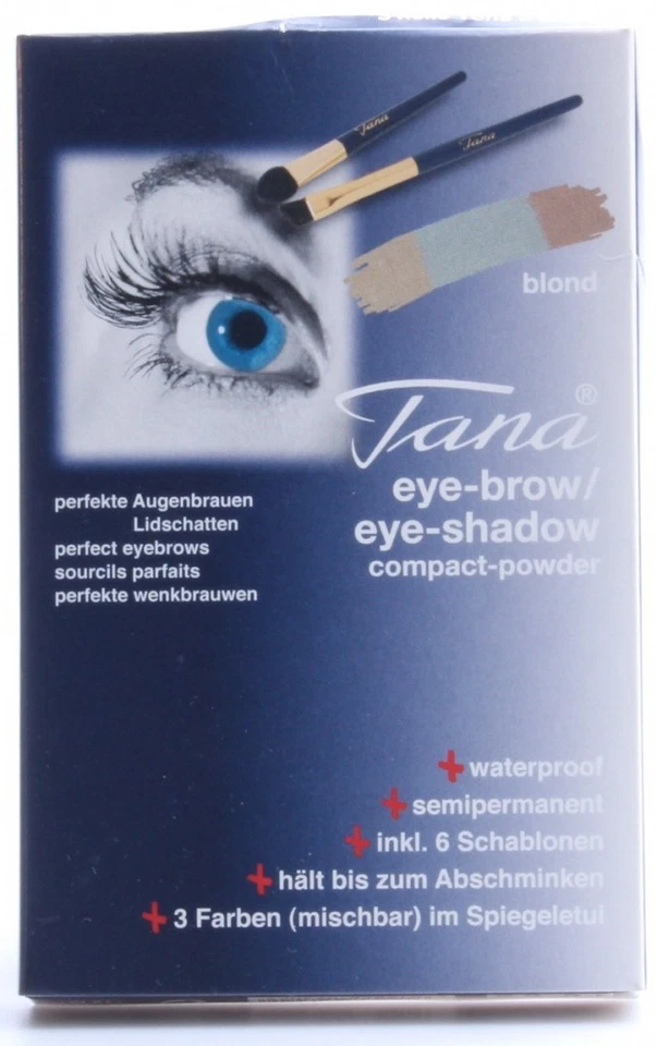 Компактная пудра для бровей Blond водонепроницаемая + 6 трафаретов s - Изображение 1 из 1