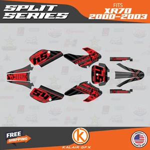 Graphics Kit for Honda XR70 (2001-2003) XR 70 SPLIT-red-shift - Picture 1 of 6