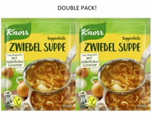 Knorr ONION Soup Mix, Double Pack with Roast Onion (Zwiebelsuppe) 2x 46g, VEGAN - Picture 1 of 2