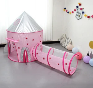 Kids Play Tunnel Tent with Ball Pit Children Play Tents Indoor Outdoor Foldable - Bild 1 von 10