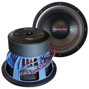 (2) AMERICAN BASS HD 12” ULTRA HEAVY-DUTY SUBWOOFERS 2-OHM DVC SUBS D2 (1 PAIR) - Picture 1 of 3