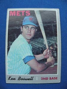 1970 Topps Baseball Cards Ken Boswell New York Mets #214 filler