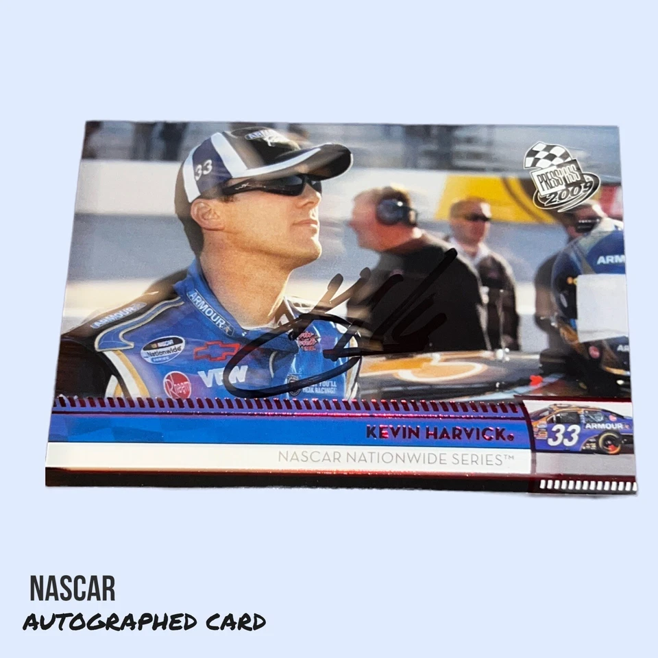 Kevin Harvick ARMOUR RACING #33 2009 PRESS PASS #162 autographed NASCAR card - Image 1 of 2