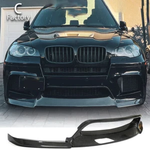 REAL CARBON Front Bumper Lip Splitters Fit For BMW X5M E70 X6M E71 2010-2014 - Bild 1 von 14