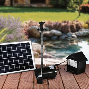 MAUK Solar Teichpumpen Set 10 Watt mit 2mFH + 1,30m Fontainenhöhe Teich Pumpe - Bild 1 von 10