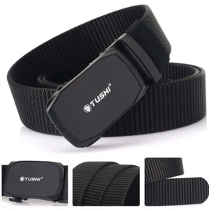 Mens Tactical Belt Metal Automatic Buckle Adjustable Military Belts Leisure Belt - Picture 1 of 19