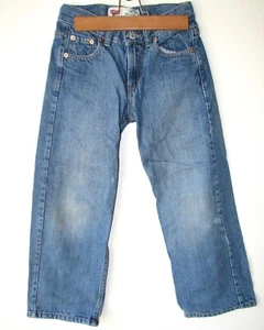 Vintage Levi's Kid's/Boy 550 Relaxed Straight Blue Denim Jeans - Size 8 (24x22) - Picture 1 of 3