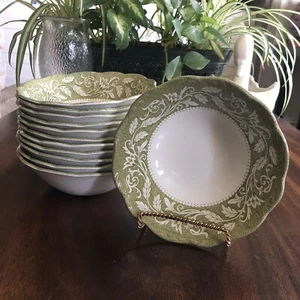 ENGLISH IRONSTONE STERLING MEAKIN RENAISSANCE 6.5" SOUP BOWL 1 OF 11 SOLD SEP - Picture 1 of 12