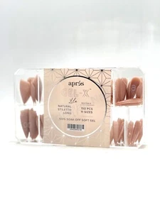 Apres GEL-X nail extensions ✨Neutral Lila Natural Stiletto Long🔥150pcs - Picture 1 of 1