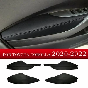 For Toyota Corolla 2020-2022 Leather 4Pcs Interior Door Armrest Handle Cover - Picture 1 of 8