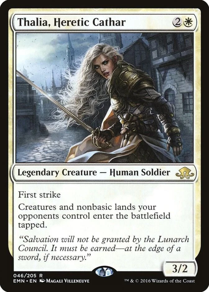 Thalia, Heretic Cathar - Eldritch Moon (EMN) - MTG- LP - Image 1 of 1