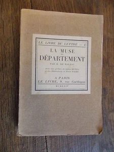 La muse du département / Honoré de Balzac / Le livre du lettré 1924 - Foto 1 di 1