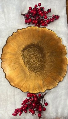 NEW Copper/Brown Geode Resin Tray - Image 1 of 2