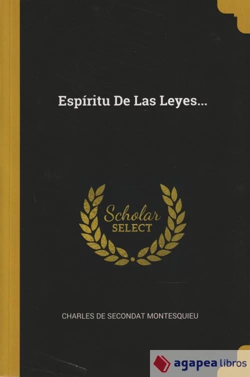 Espíritu De Las Leyes.... NUEVO. ENVÍO URGENTE (Librería Agapea) - Imagen 1 de 1