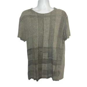 Burberry Brit Herren Large T-Shirt Grau Schwarz 100% Baumwolle Kurzarm Designer - Bild 1 von 7