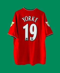 Authentic Manchester United Trikot 2000 2001 2002 Home Yorke L Umbro Retro Fußball - Bild 1 von 14