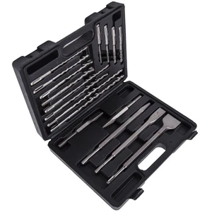 Rotary Hammer Drill Bits Set & Chisels for SDS Plus drills Masonry Hole Tool - Picture 1 of 11