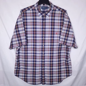 Ralph Lauren Camicia Uomo 3XLT Plaid Multicolore Pony Vestibilità Classica - Foto 1 di 12