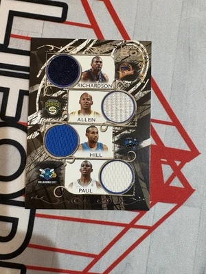 2006 Topps Luxury Box Ray Allen Chris Paul Grant Hill Richardson Relics 4 /199 - Image 1 of 4