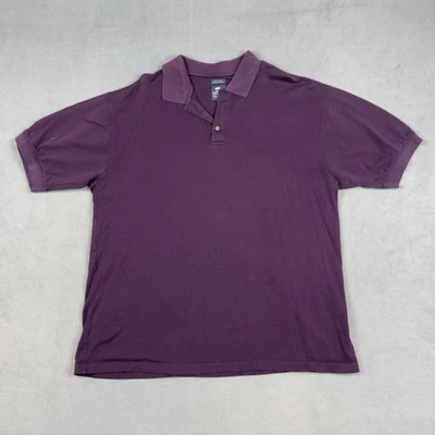 Pebble Beach Mens Golf Polo Shirt XL Purple Short Sleeve Mercerized Cotton - Image 1 of 4