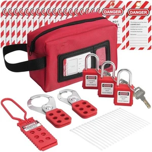 Kit Tagout Blocco Elettrico, 26 PCS Kit di Sicurezza per Industriale,7877 - Foto 1 di 6