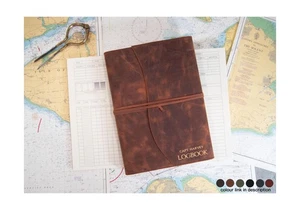 LEATHERKIND Personalisiertes Amalfi A4 Yacht Logbuch Italienisches Leder Journal Kupfer - Bild 1 von 10