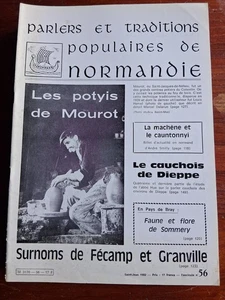 PARLERS ET TRADITIONS DE NORMANDIE N° 56 - 1982 Cauchois de Dieppe Fécamp Granvi - Picture 1 of 1